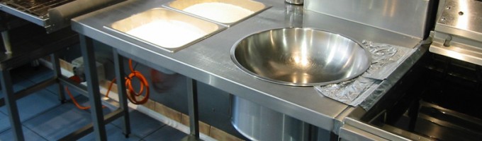 Stainless Steel Food Preparation Area