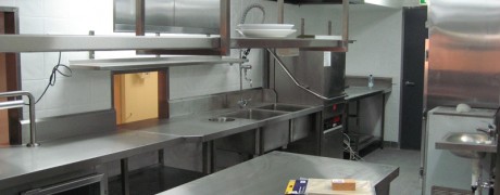 Stainless Steel Kitchen and Serving Area